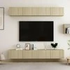 TV staliukas Televizoriaus spintelės, 4vnt., ąžuolo, 100x30x30cm, mediena