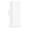 TV staliukas Televizoriaus spintelės, 4vnt., baltos, 30,5x30x90cm, mediena