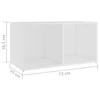 TV staliukas Televizoriaus spintelės, 4vnt., baltos, 72x35x36,5cm, mediena