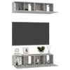 TV staliukas Televizoriaus spintelės, 4vnt., betono, 60x30x30cm, mediena