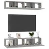 TV staliukas Televizoriaus spintelės, 4vnt., betono, 80x30x30cm, mediena