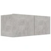 TV staliukas Televizoriaus spintelės, 4vnt., betono, 80x30x30cm, mediena