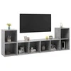 TV staliukas Televizoriaus spintelės, 4vnt., betono, 72x35x36,5cm, mediena
