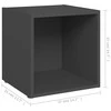 TV staliukas Televizoriaus spintelės, 4vnt., pilkos, 37x35x37cm, MDP