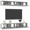 TV staliukas Televizoriaus spintelės, 4vnt., betono, 100x30x30cm, mediena