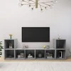 TV staliukas Televizoriaus spintelės, 4vnt., betono, 72x35x36,5cm, mediena
