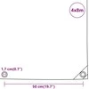 Tentas, antracito spalvos, 4x8m, 600g/m²