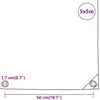 Tentas, antracito spalvos, 5x5m, 600g/m²