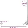 Tentas, baltas, 650 g/m², 1,5x10m