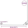 Tentas, baltas, 650 g/m², 3,5x5 m