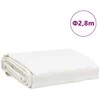 Tentas, baltos spalvos, 2,8m skersmens, 650g/m²