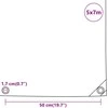 Tentas, baltos spalvos, 5x7m, 650g/m²