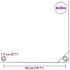 Tentas, baltos spalvos, 650 g/m², 6x8 m