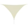 Tentas, HDPE, Trikampis, 3,6x3,6x3,6 m, Kreminės Spalvos