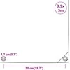 Tentas, juodos spalvos, 3,5x5m, 650g/m²
