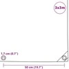 Tentas, juodos spalvos, 3x3m, 650g/m²