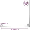 Tentas, mėlynos spalvos, 1x2,5m, 650g/m²