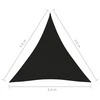 Tentas nuo saulės, juoda, oksfordo audinys, 3,6x3,6x3,6m