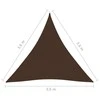 Tentas nuo saulės, ruda, oksfordo audinys, 3,6x3,6x3,6m