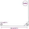 Tentas, pilkos spalvos, 5x6m, 650g/m²