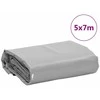 Tentas, pilkos spalvos, 5x7m, 600g/m²
