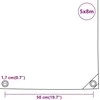 Tentas, pilkos spalvos, 5x8m, 650g/m²