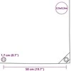 Tentas, žalias, 650 g/m², 2,5x3,5 m