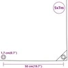 Tentas, žalios spalvos, 5x7m, 650g/m²