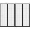 Tinkleliai nuo vabzdžių durims, 2vnt., juodi, 220x130cm