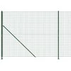 Tinklinė tvora su flanšais, žalios spalvos, 2,2x10m