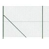 Tinklinė tvora su flanšais, žalios spalvos, 1,6x25m