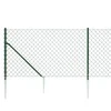 Tinklinė tvora su smaigais, žalios spalvos, 1,1x25m
