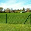 Tinklinė tvora su stulpais, žalia, 0,8x25m, plienas