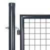 Tinkliniai sodo vartai, antracito spalvos, 400x175 cm, plienas