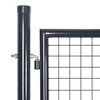 Tinkliniai sodo vartai, antracito spalvos, 500x175 cm, plienas