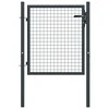 Tinkliniai sodo vartai, pilki, 100x175cm, galvanizuotas plienas