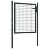Tinkliniai sodo vartai, pilki, 100x175cm, galvanizuotas plienas