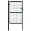 Tinkliniai sodo vartai, pilki, 100x225cm, galvanizuotas plienas