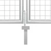 Tinkliniai sodo vartai, sidabrinės spalvos, 500x175 cm, plienas