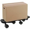 Transportavimo platformos su 4 ratukais, 6vnt., juodos, PP