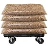 Transportavimo vežimėlis, juodos spalvos, PP, 300kg