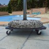 Transportavimo vežimėlis, juodos spalvos, 58x38x12cm, PP
