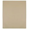 Trikotažinė paklodė su guma, taupe spalvos, 90x200cm, medvilnė
