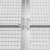 Triušių narvas, antracito, 302,5x80,5x71cm, plienas