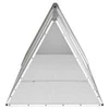 Triušių narvas, pilkas, 302,5x80,5x71cm, galvanizuotas plienas
