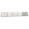 Triušių narvas, pilkas, 504,5x80,5x71cm, galvanizuotas plienas