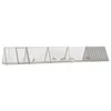 Triušių narvas, pilkas, 504,5x80,5x71cm, galvanizuotas plienas