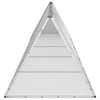 Triušių narvas, pilkas, 504,5x80,5x71cm, galvanizuotas plienas