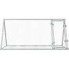 Narvelis triušiams, sidabrinis, 200x105x91cm, plienas