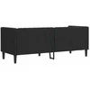 Trivietė chesterfield sofa, juodos spalvos, dirbtinė oda
